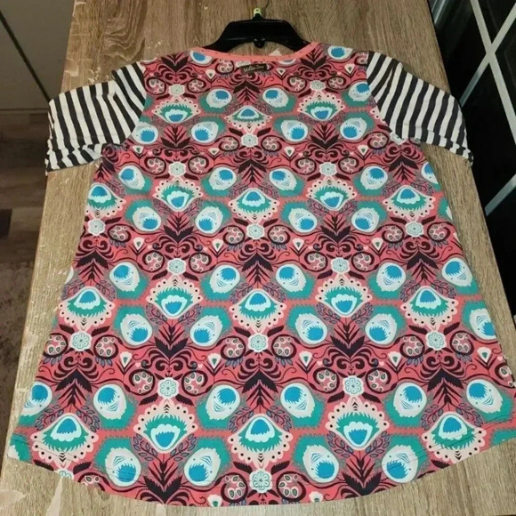 Matilda Jane Shea Friends Forever Striped Pocket Tee Top Relaxed Fit Women's S - Picture 5 of 9